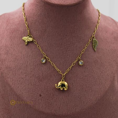 Safari Bliss Charm 18k Necklace